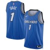 Män Orlando Magic Tröja Jonathan Isaac Nike 2025-26 Icon Edition Blå Swingman